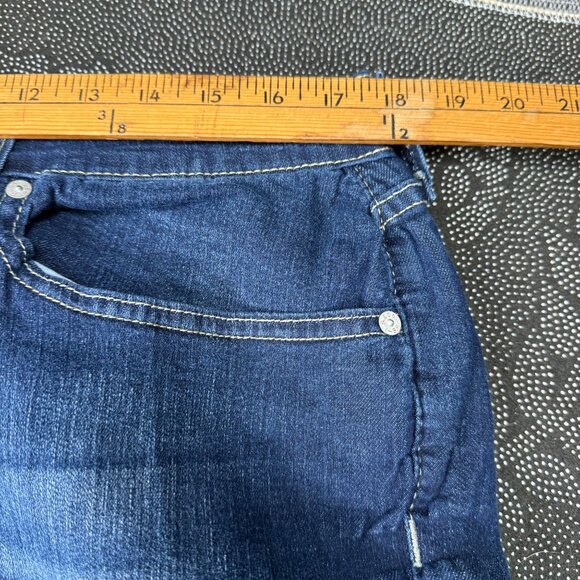 Levi Strauss Womens Size 20M Blue Signature Curvy Straight Jeans Dark Wash Denim - Picture 4 of 10